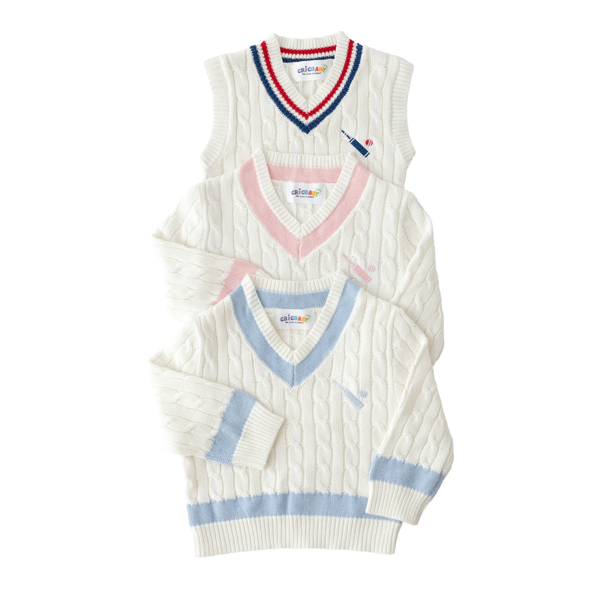 CRICBABY Organic Cotton Cricket Jumper (0-2 years)