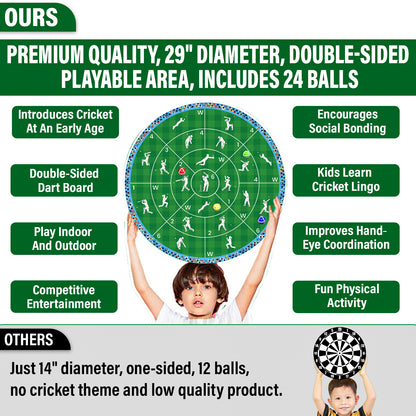 CRICBABY Cricket Dart Game