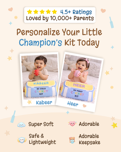 CRICBABY My First Cricket Kit - With Personalized Baby Name
