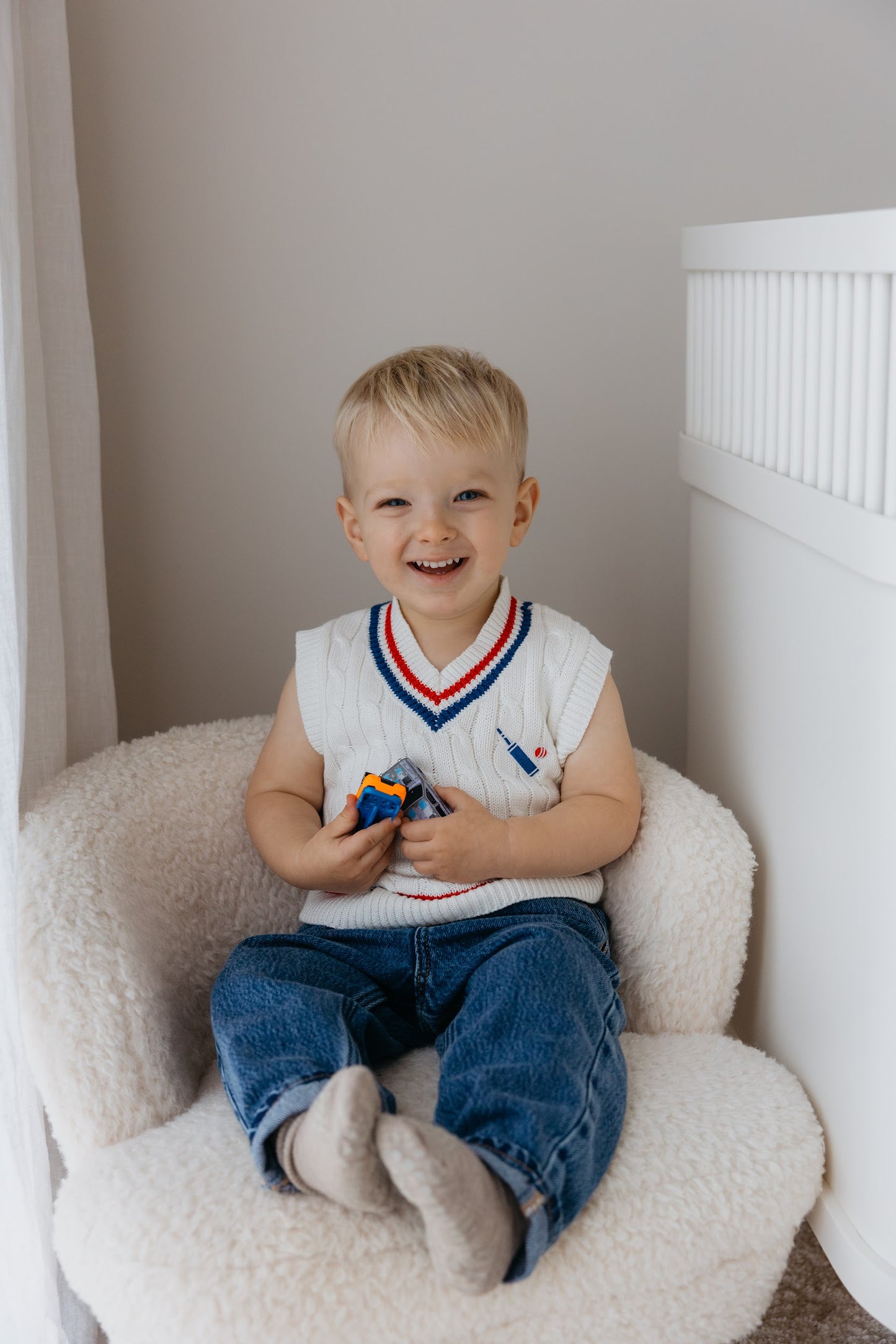 CRICBABY Organic Cotton Cricket Jumper (0-2 years)