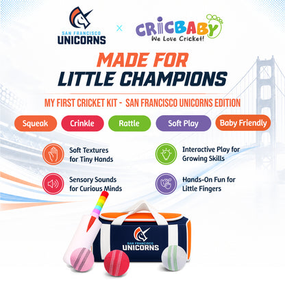 San Francisco Unicorns x CRICBABY My First Cricket Kit (Limited Edition)