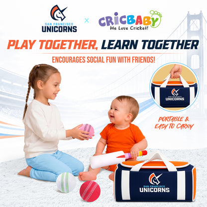 San Francisco Unicorns x CRICBABY My First Cricket Kit (Limited Edition)
