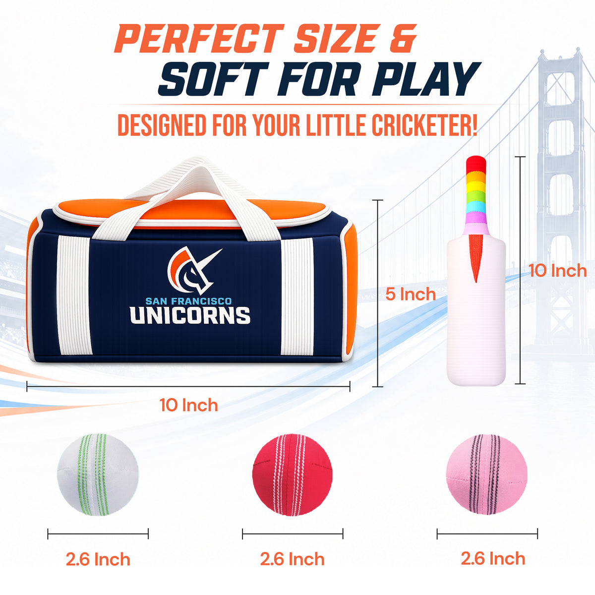 San Francisco Unicorns x CRICBABY My First Cricket Kit (Limited Edition)