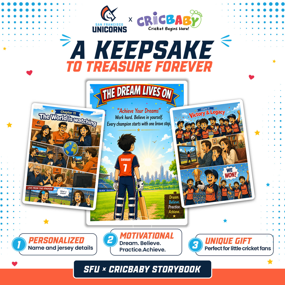 Personalized Cricket Storybook for Your Child - (Limited time offer)
