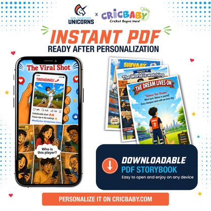 Personalized Cricket Storybook for Your Child - (Limited time offer)